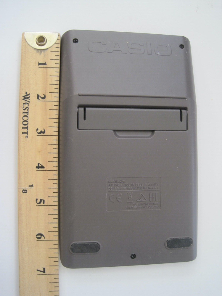 Casio JF-100BM 10 Didgit Solar Calculator Large EUC