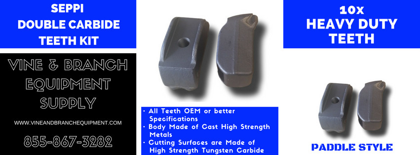 SEPPI DOUBLE CARBIDE TEETH KIT (10 TOOLS)