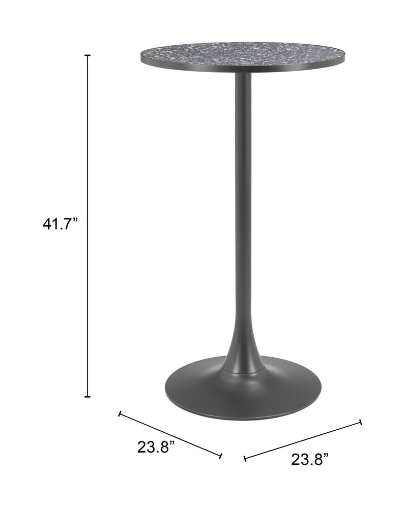 Bite Bar Table Black & Bronze