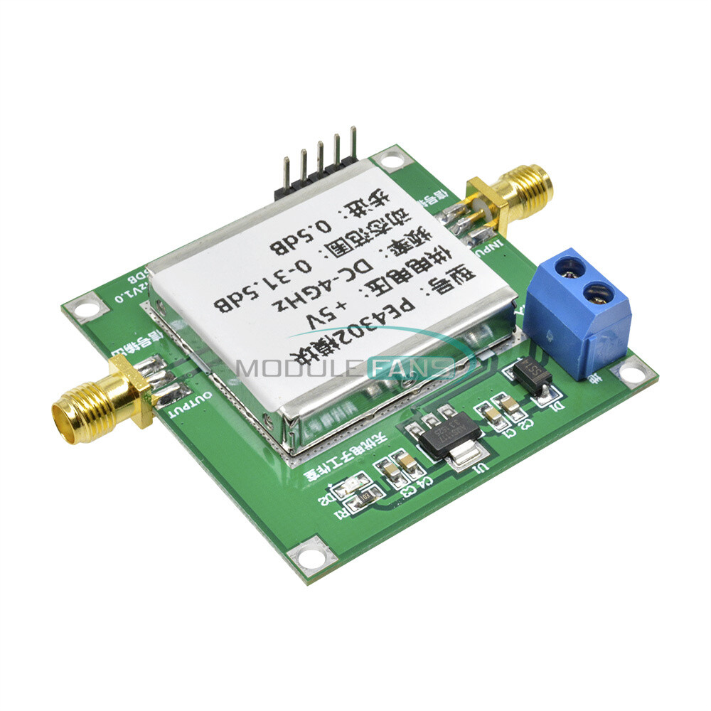 PE4302 Digital Programmable Step Attenuator Module DC 4GHZ 0-31.5DB 0.5dB RF