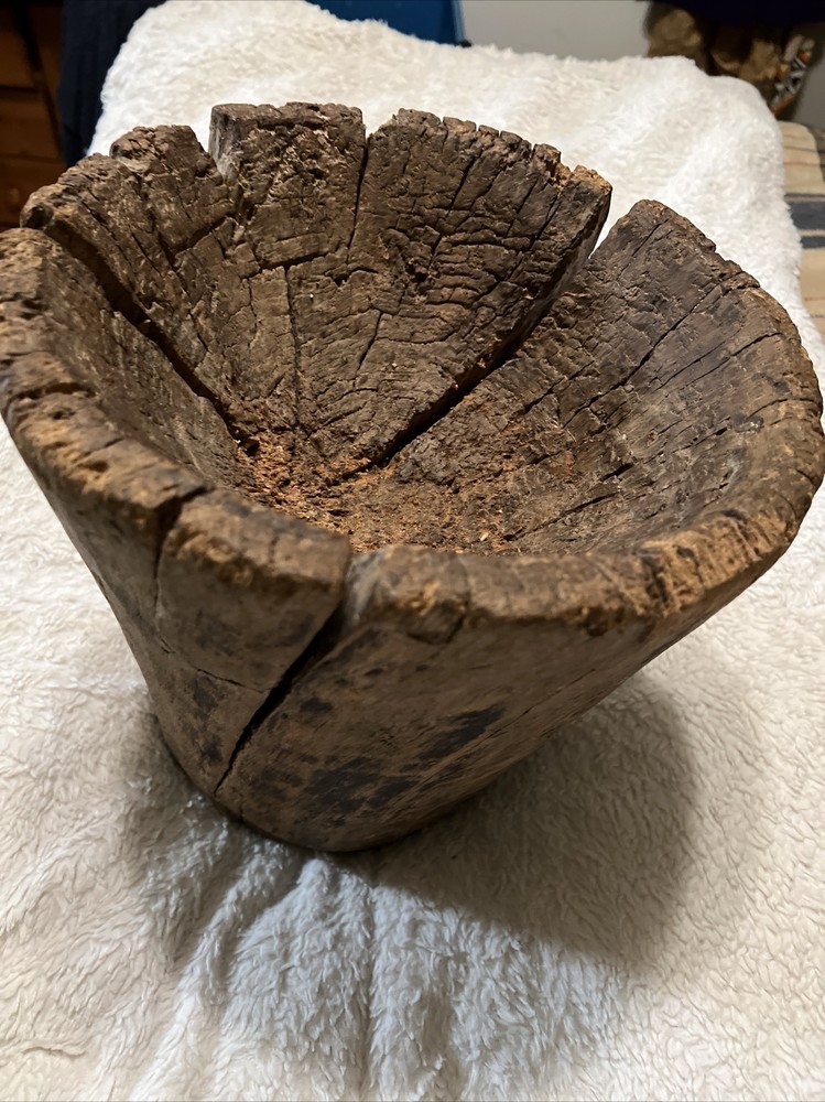 Primitive Wood Mortar