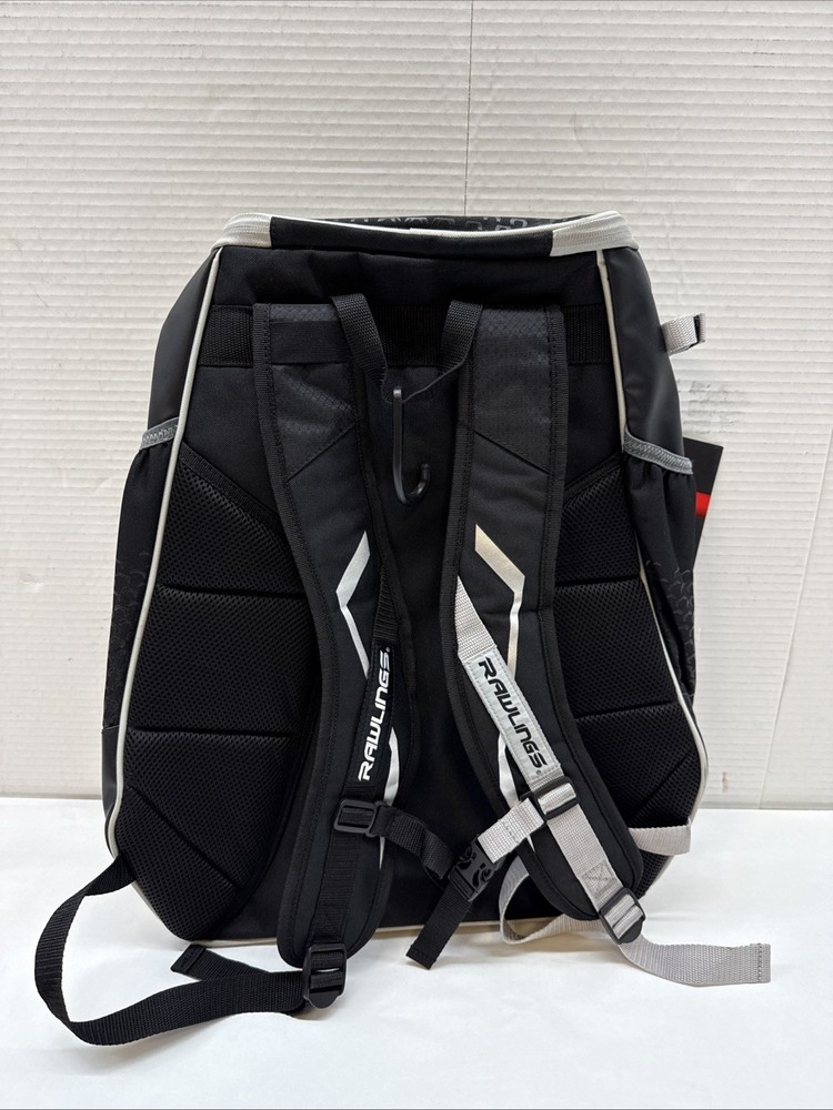 Rawlings GG Elite Bat Pack Backpack Black/Silver