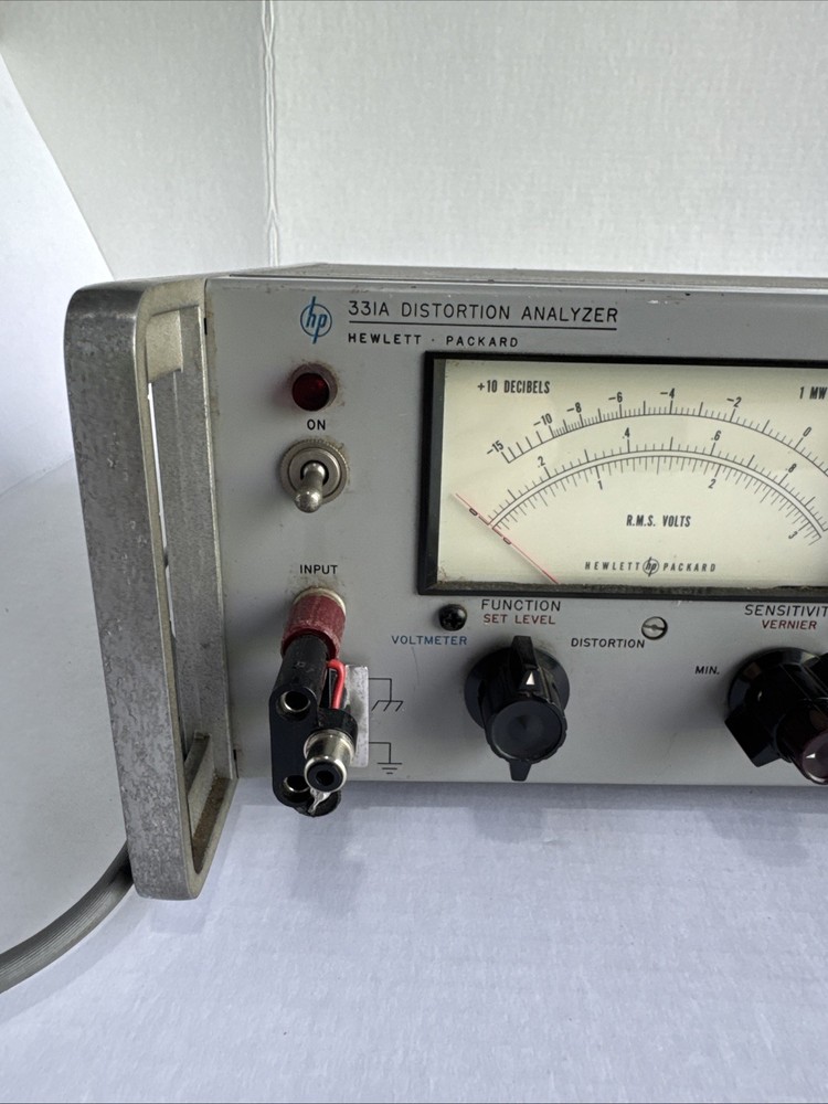 HP 331A Distortion Analyzer Hewlett Packard Vintage Audio Tester Powers On