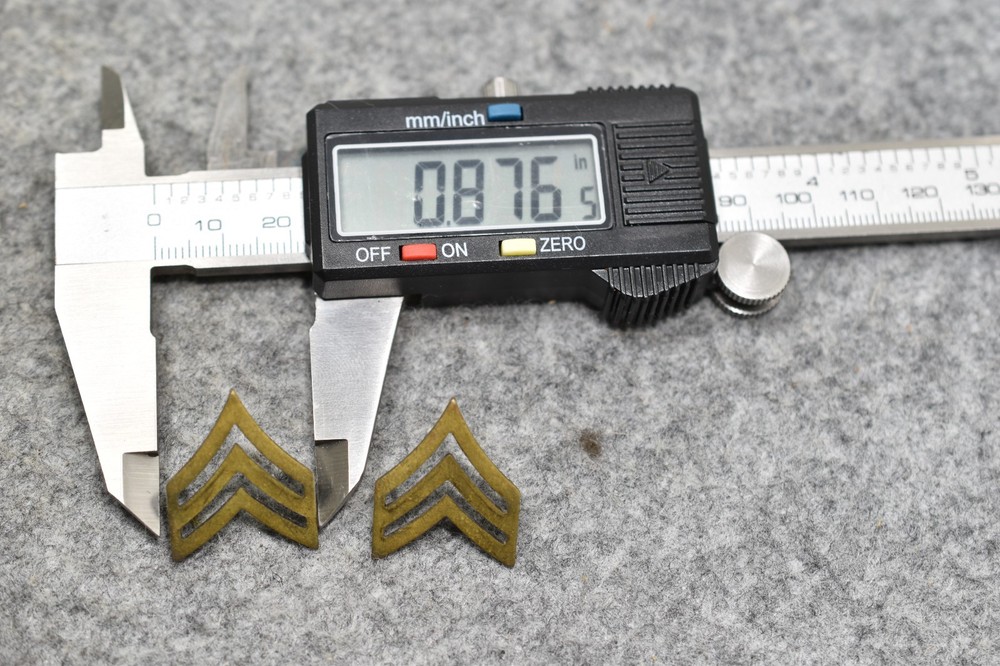 TWO Vintage NOS Sergeant Collar Rank Insignia