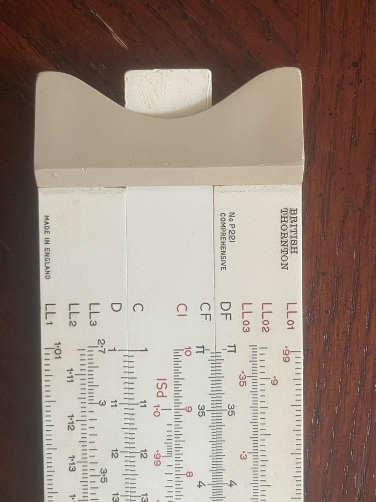 British Thornton Three Logarithm Slide Rule - Excellent Condition