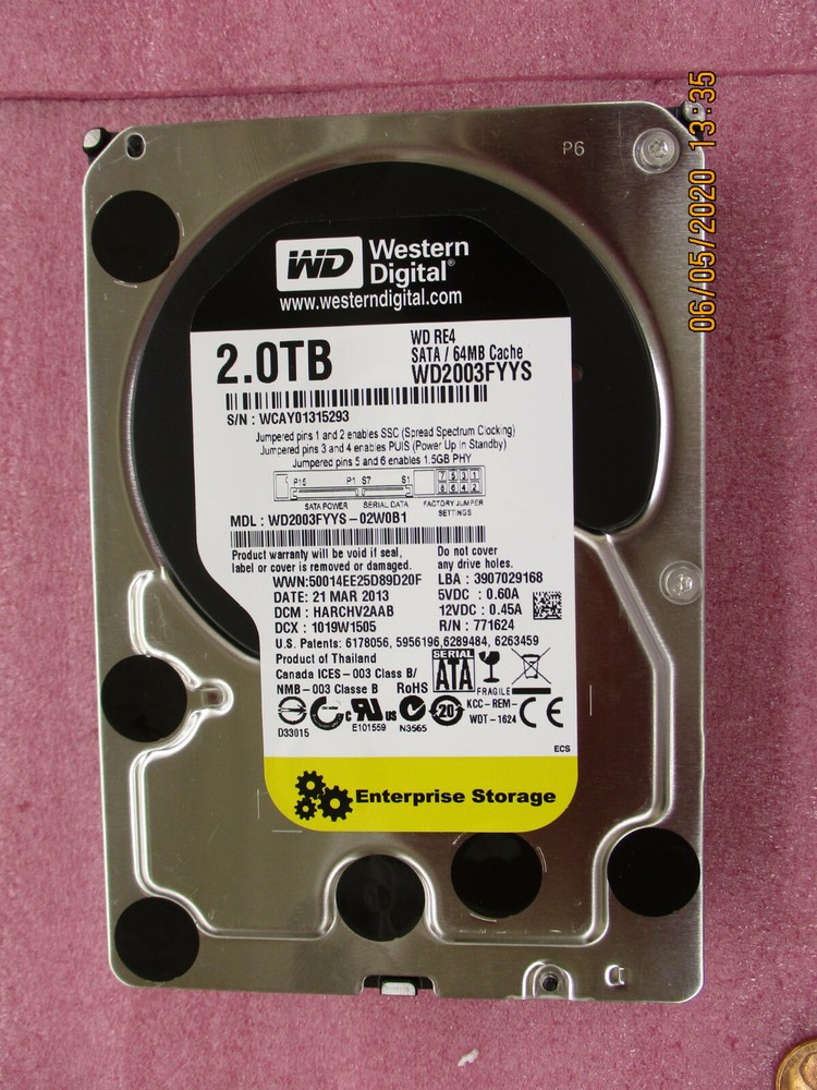 Clean Pulls - Western Digital - WD2003FYYS - 2.0TB
