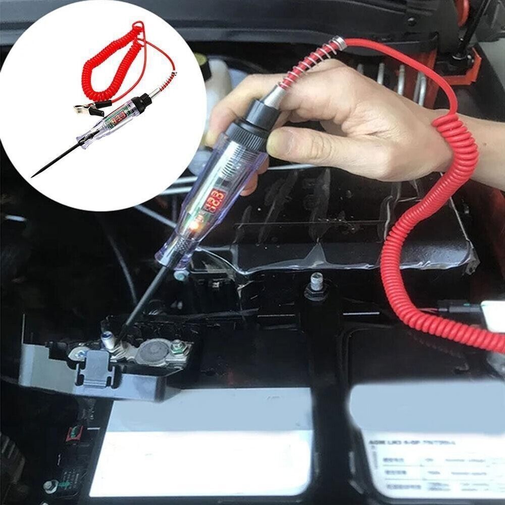 Automotive Test Light LED Digital Display Circuit Tester Voltage Display Tools