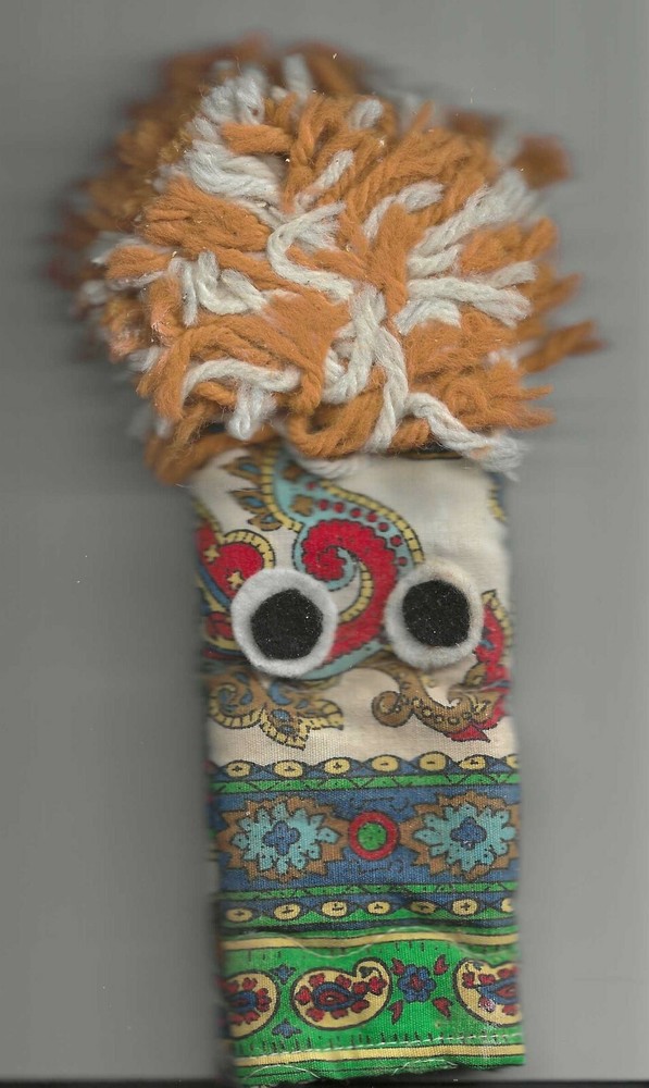 Cobweb Chaser - Crocheted Handmade Duster - Red & White (277)