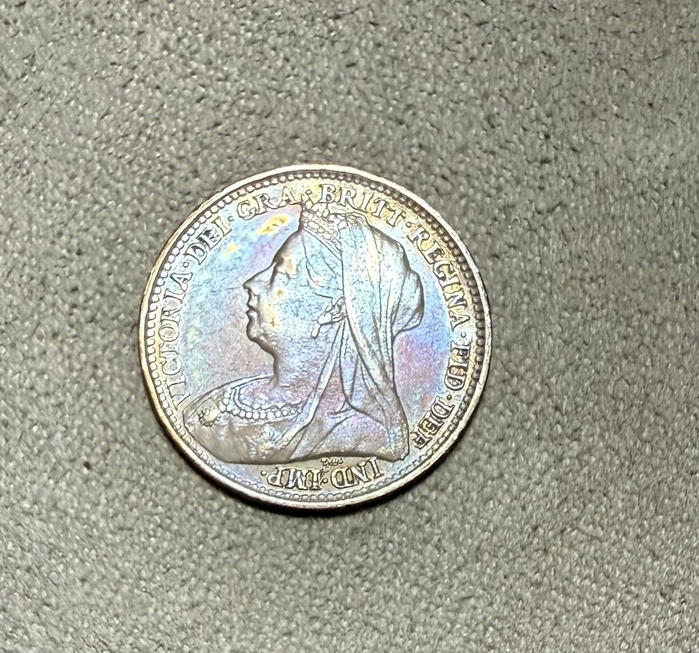 1896 GREAT BRITAIN 3 Pence uncirculated