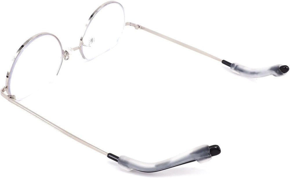 YR Soft Silicone Eyeglasses Temple Tips Sleeve Medium, Clear