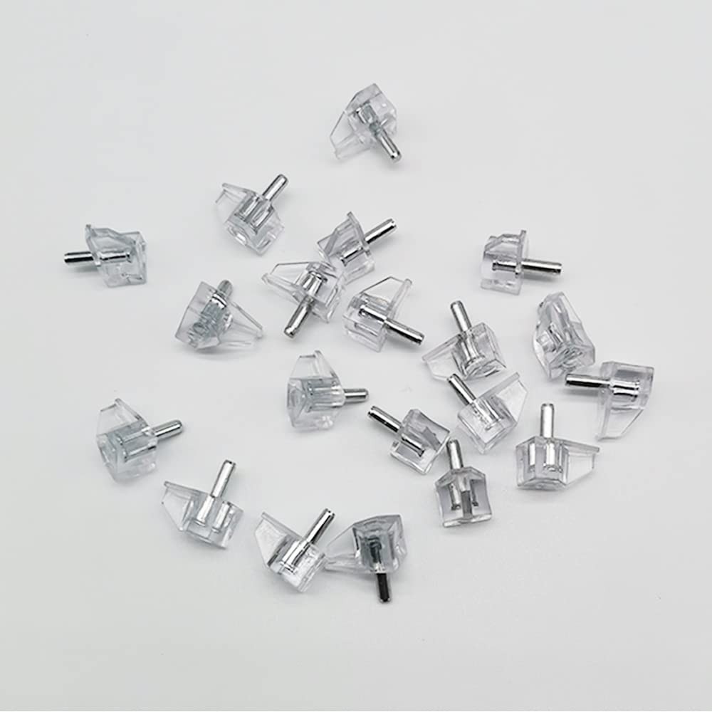 3 mm Shelf Support Peg Clear Plastic Cabinet Pins Holder...