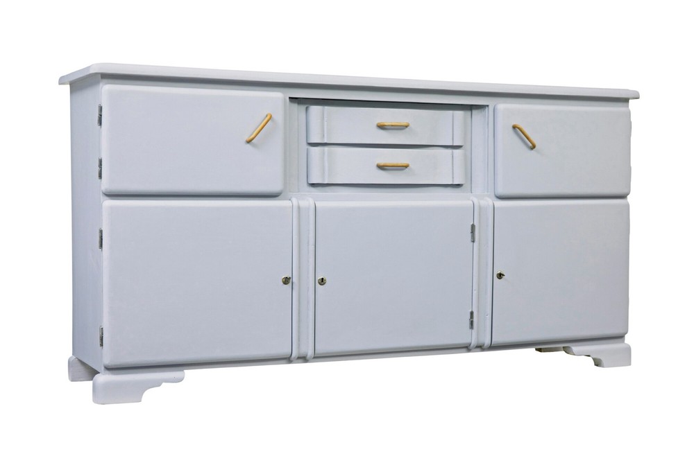 EARLY 20TH CENTURY PAINTED PINE KITCHEN SIDEBOARD