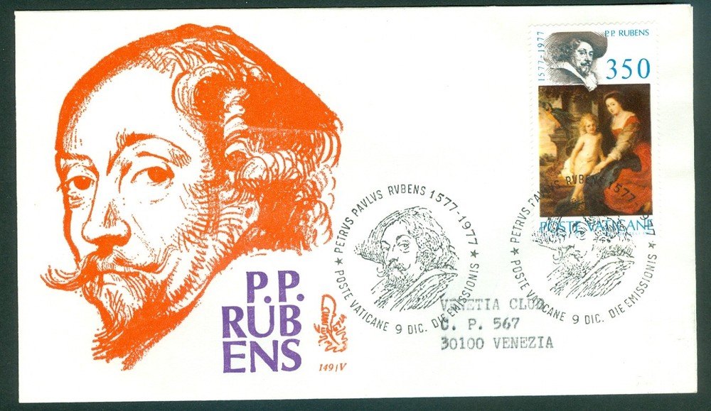 Vatican City Sc# 629: Peter Paul Rubens on FDC