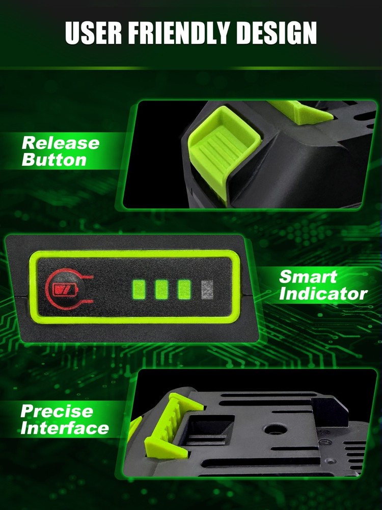 FLUENTPOWER 18V MAX 4.0Ah Lithium-Ion Battery Replacement