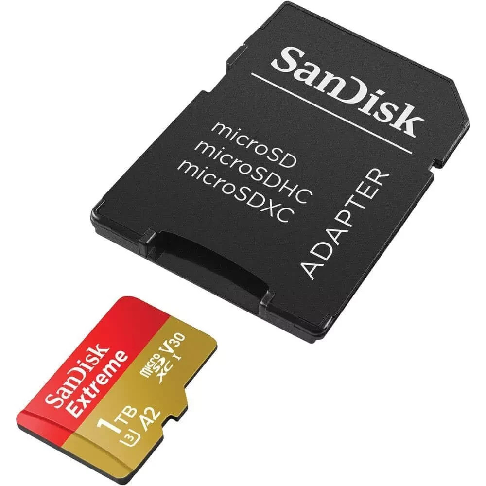 SANDISK 1TB EXTREME MICRO SD MICROSDXC CLASS 10 V30 A2 UHS-IU3 MEMORY CARD
