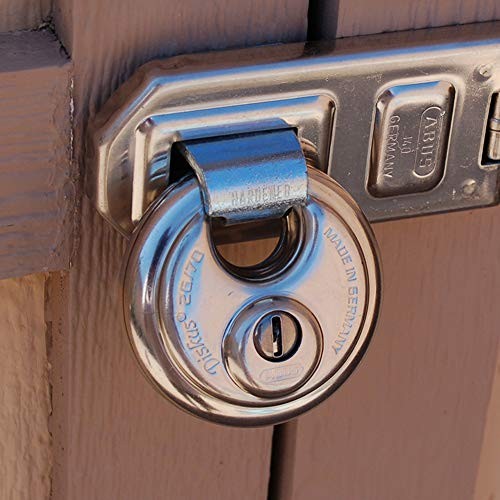 26/70 Diskus Solid Body Storage Padlock with 2 Keys for Storage, Keyed Alike