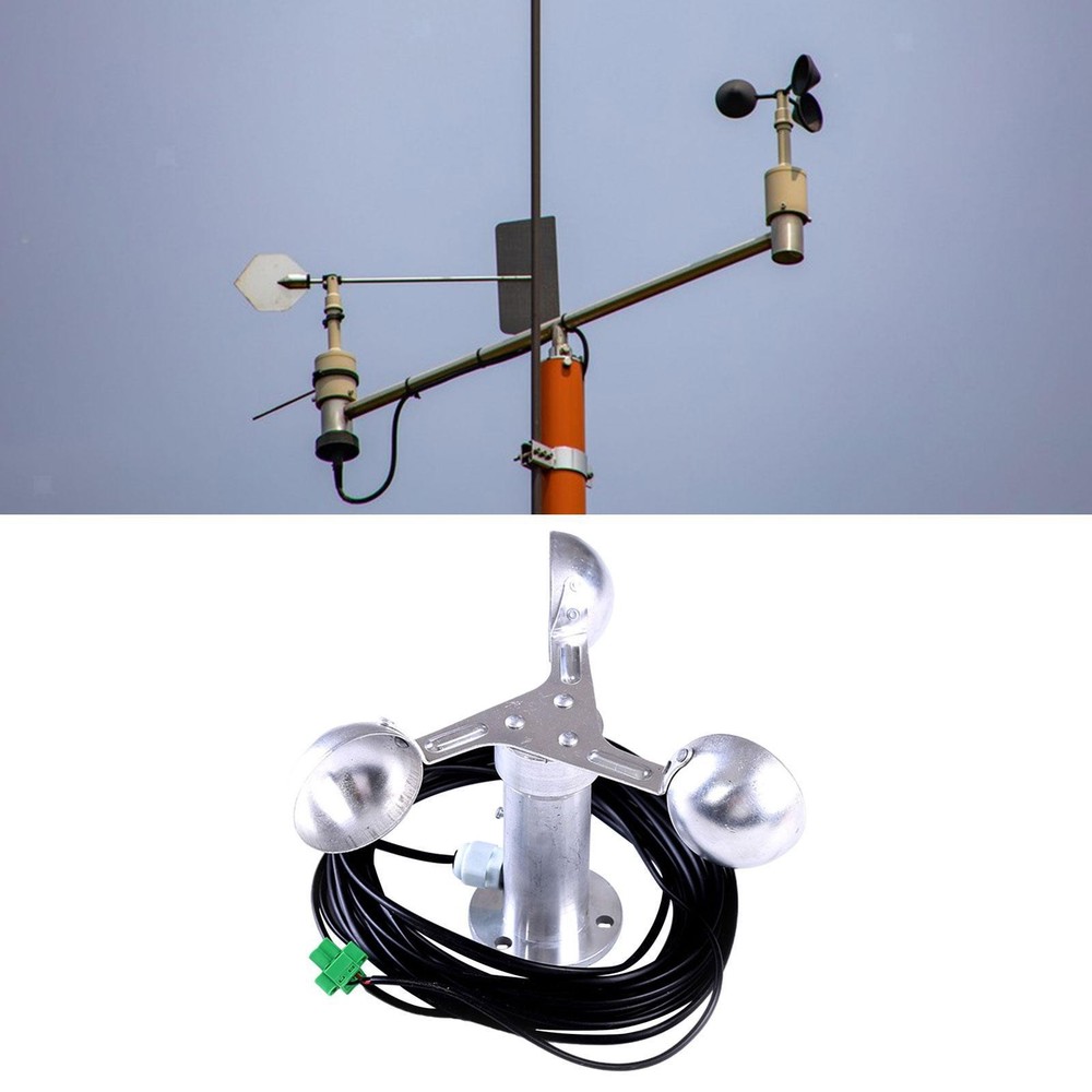 Wind Speed Testing Three Cups Wind Tester Anemometer Sturdy Multiuse Wind Speed