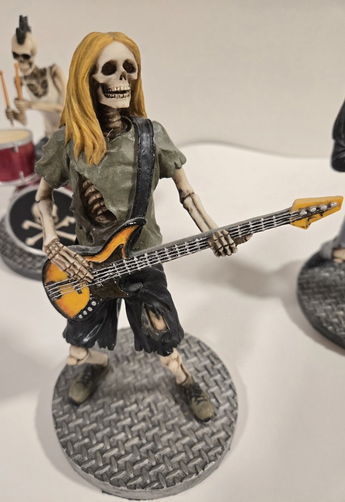 Skeleton Rock & Roll Statues