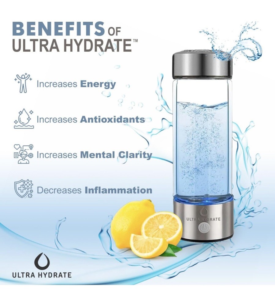 Ultra Hydrate Hydrogen Water Bottle Generator-BRAND NEW!!!