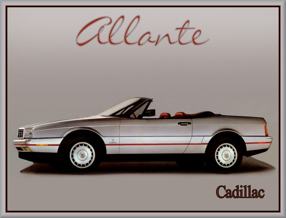 1987 Cadillac Allante Pewter, Toolbox - Refrigerator Magnet, 42 MIL