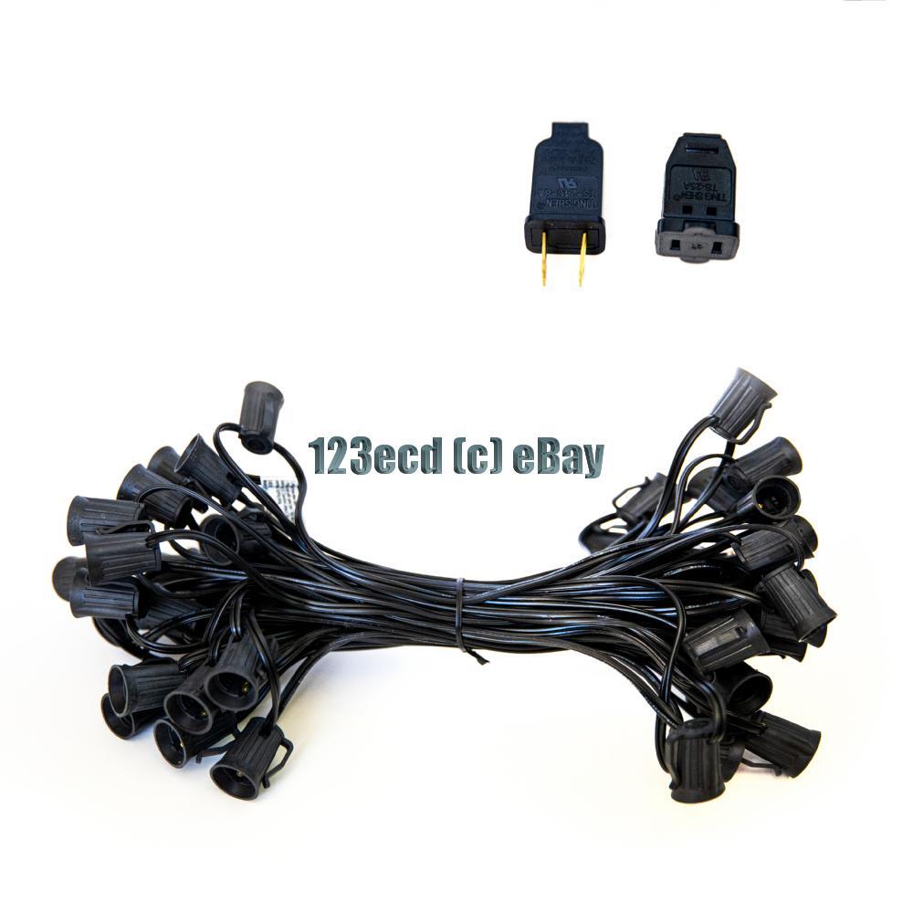 C9 Black Light String SPT1 - Black strand 50 sockets