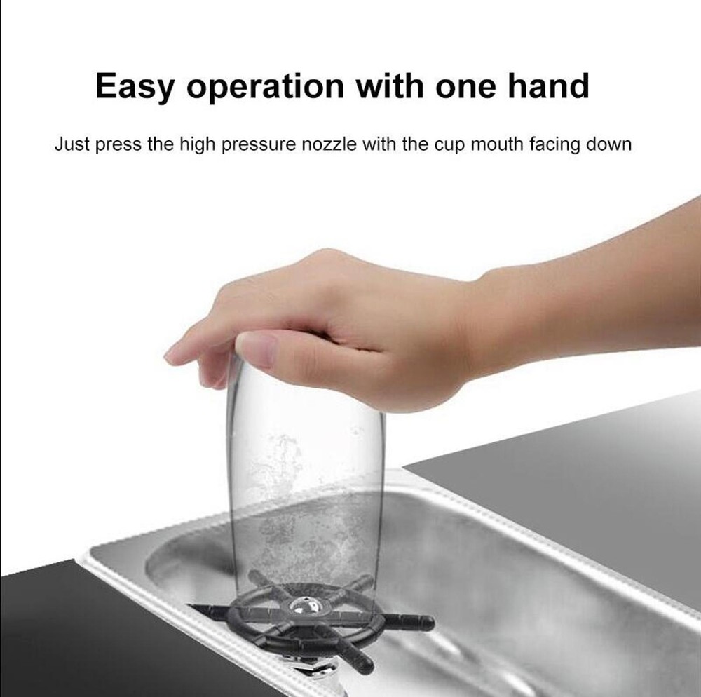 Automatic Cup Washer Glass Rinser Kitchen Sinks Cleaner Cleaning Tool