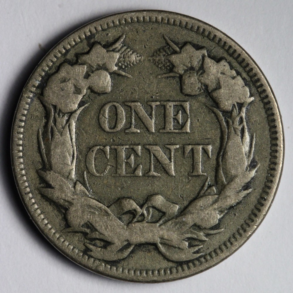 1857 Flying Eagle Cent Penny FINE E135 KANF