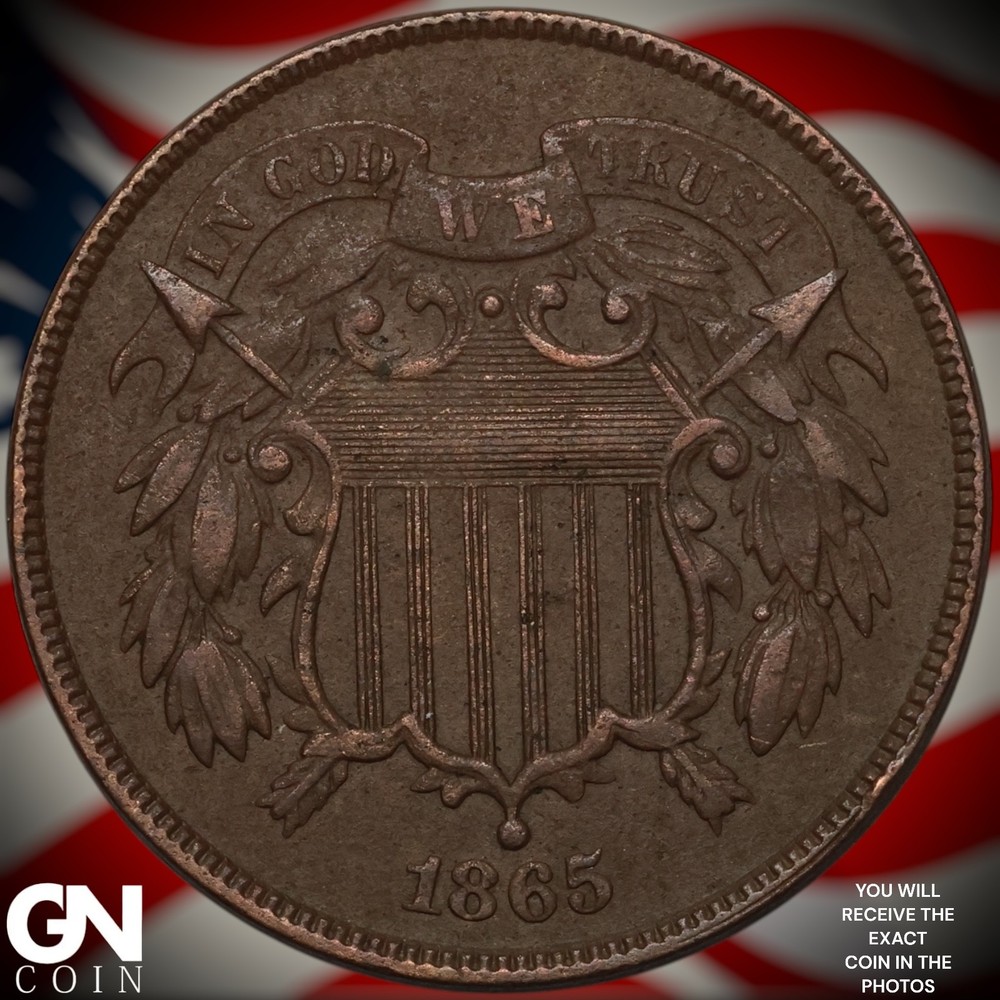 1865 2 Cent Piece A7781