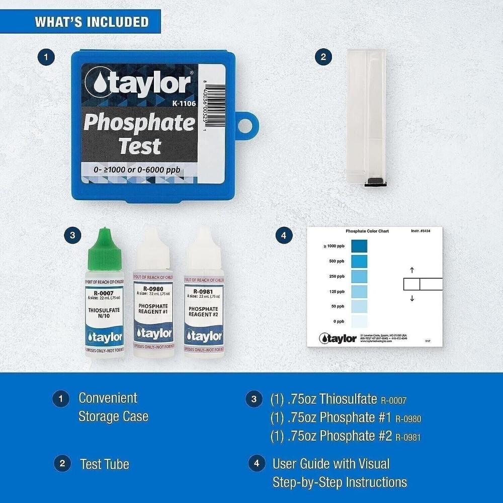 TAYLOR PHOSPHATE TEST KIT K-1106