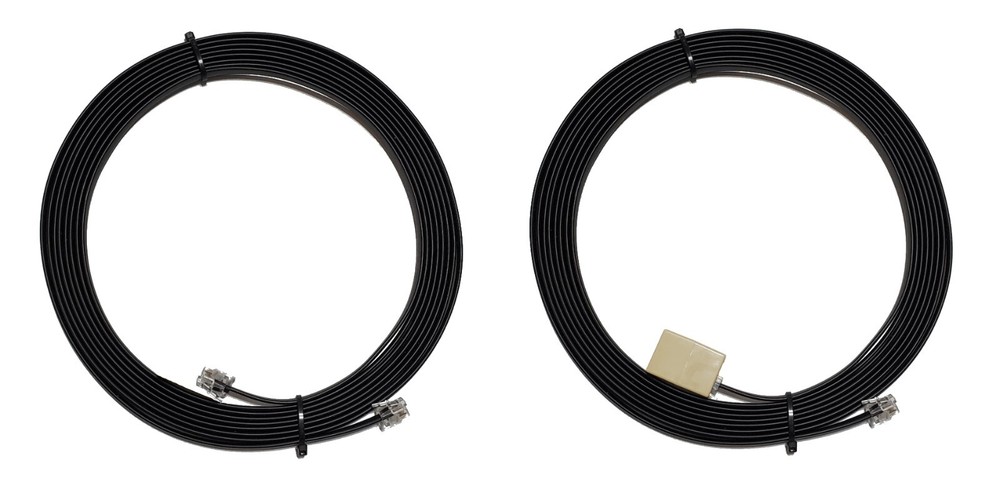 FTM-500DR Control Head Extension Cable 20 ' & Microphone Extension 15' Black