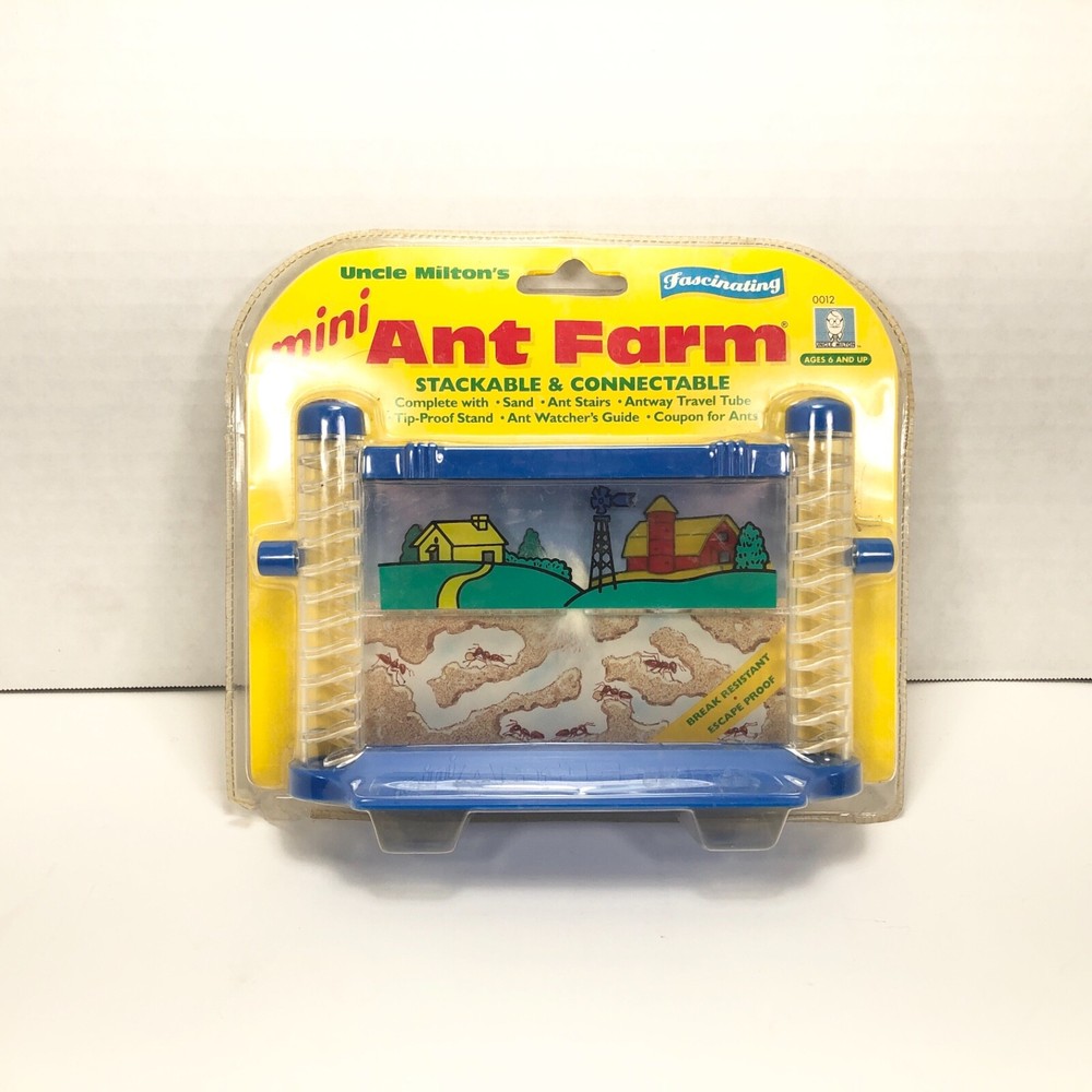 Uncle Milton's Mini Ant Farm Blue Stackable & Connectable 0012