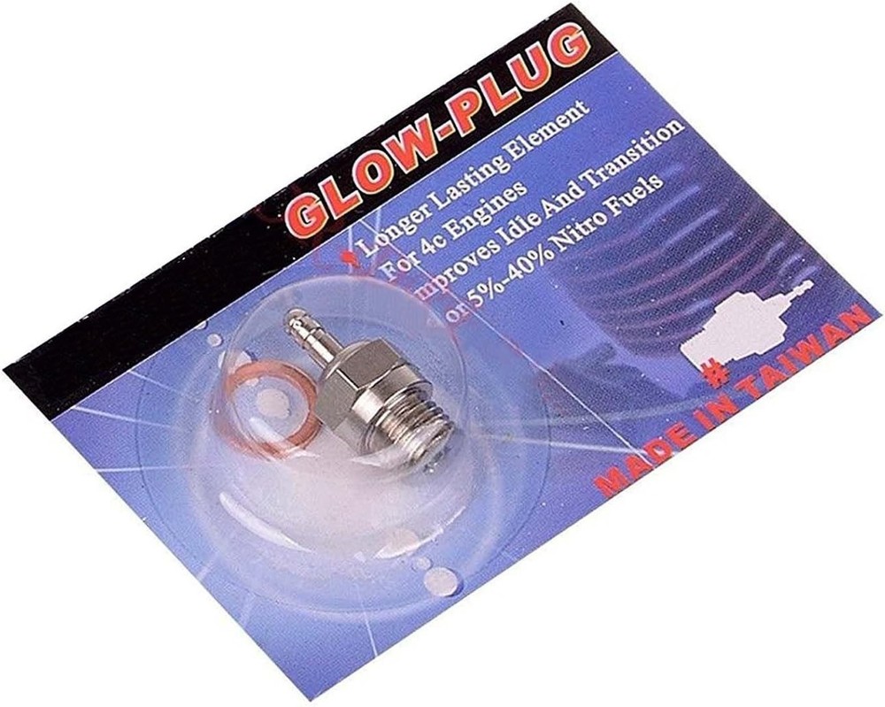 Pack of 2 Nickel Core Spark Glow Plugs for Enhanced Nitro Engine Performance
