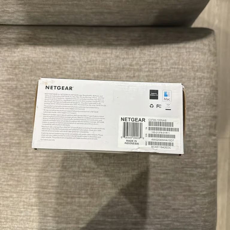 Netgear C3700 WiFi Cable Modem Router