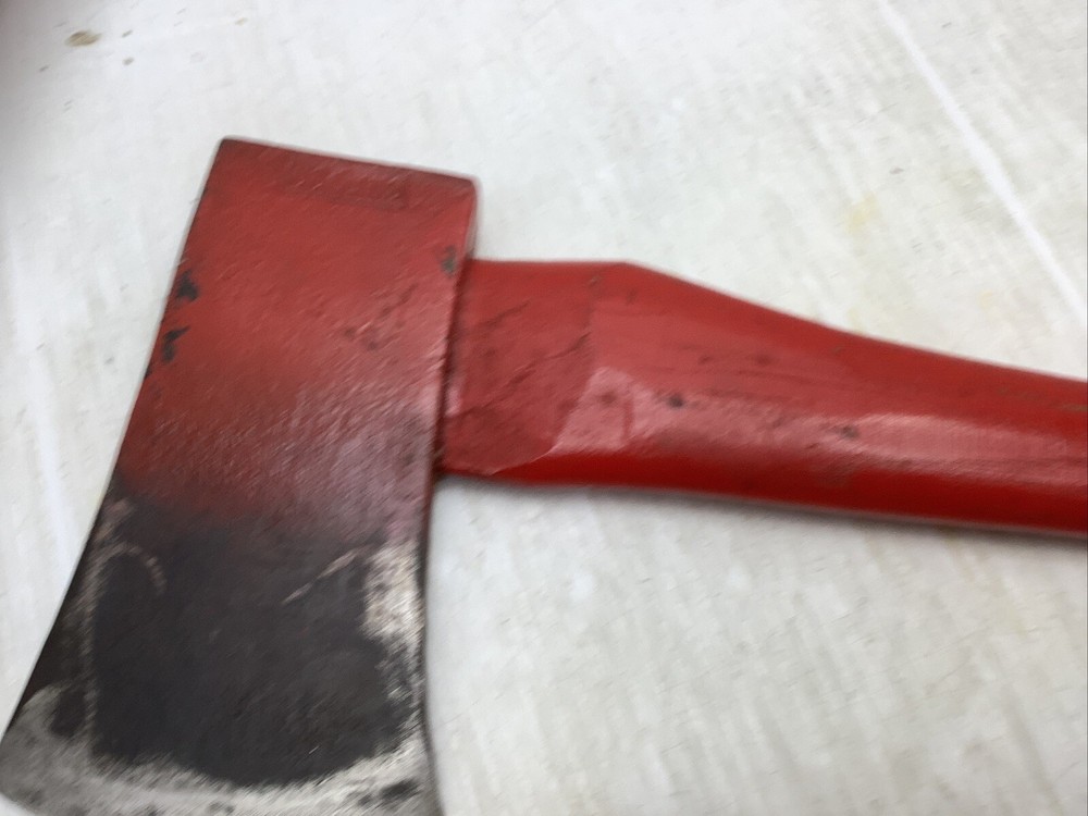 vintage Collins "connie" pattern axe red