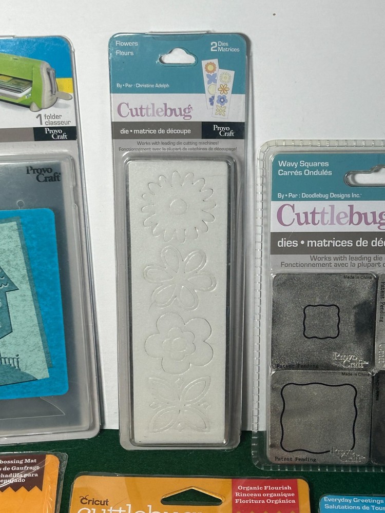 Lot of 13 Cuttlebug Items (see description)