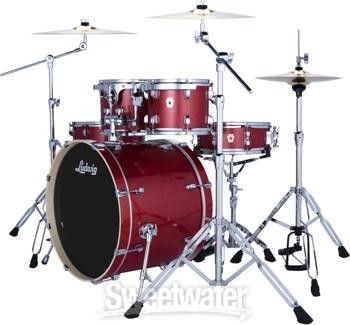Ludwig Evolution 5-piece Complete Drum Set - Crimson Sparkle