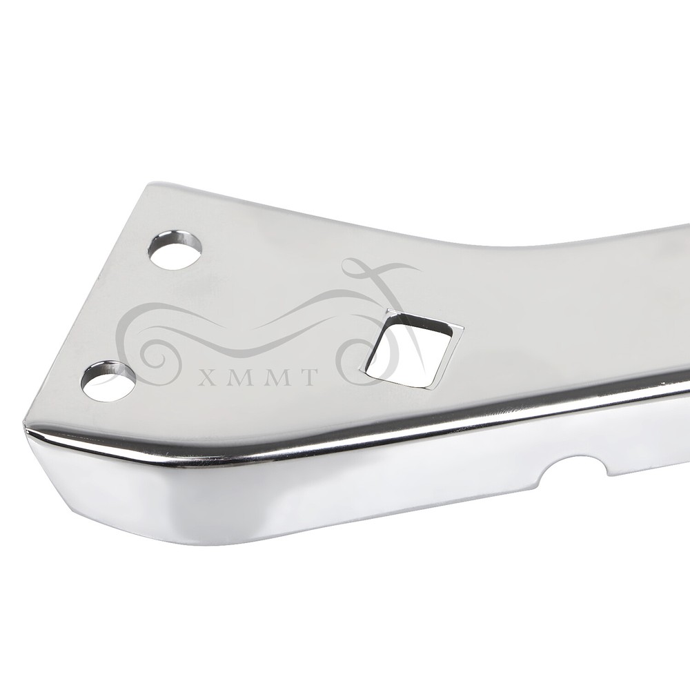 Chrome Left & Right Saddlebag Rail Support Brackets For Harley Touring 1985-2008