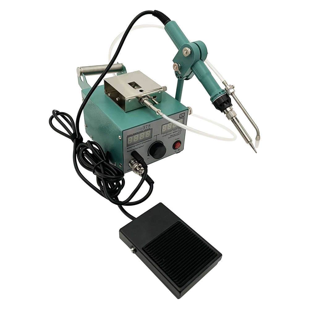 Semi-automatic Feeding Tin Spot Welding Machine Soldering Table 110V 80W