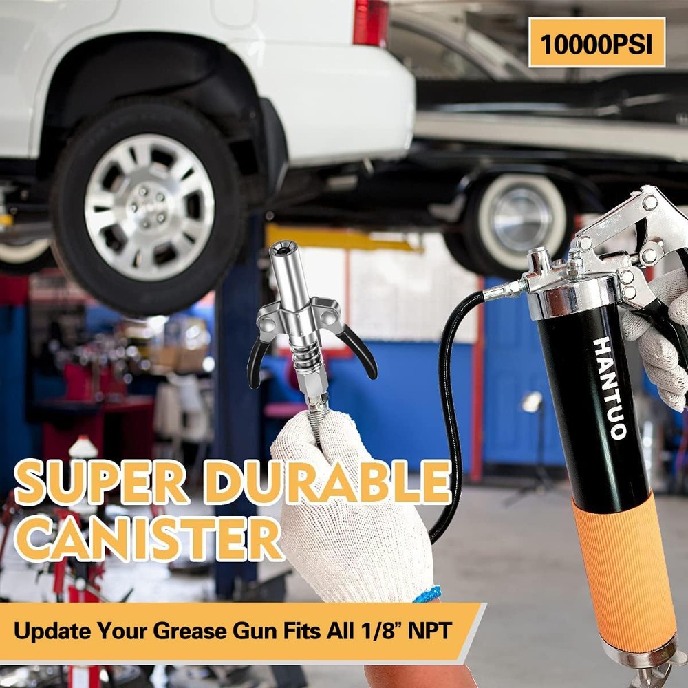 Grease Gun Coupler Grease Gun Tips Double Handle Quick Lock Release Grease Tips