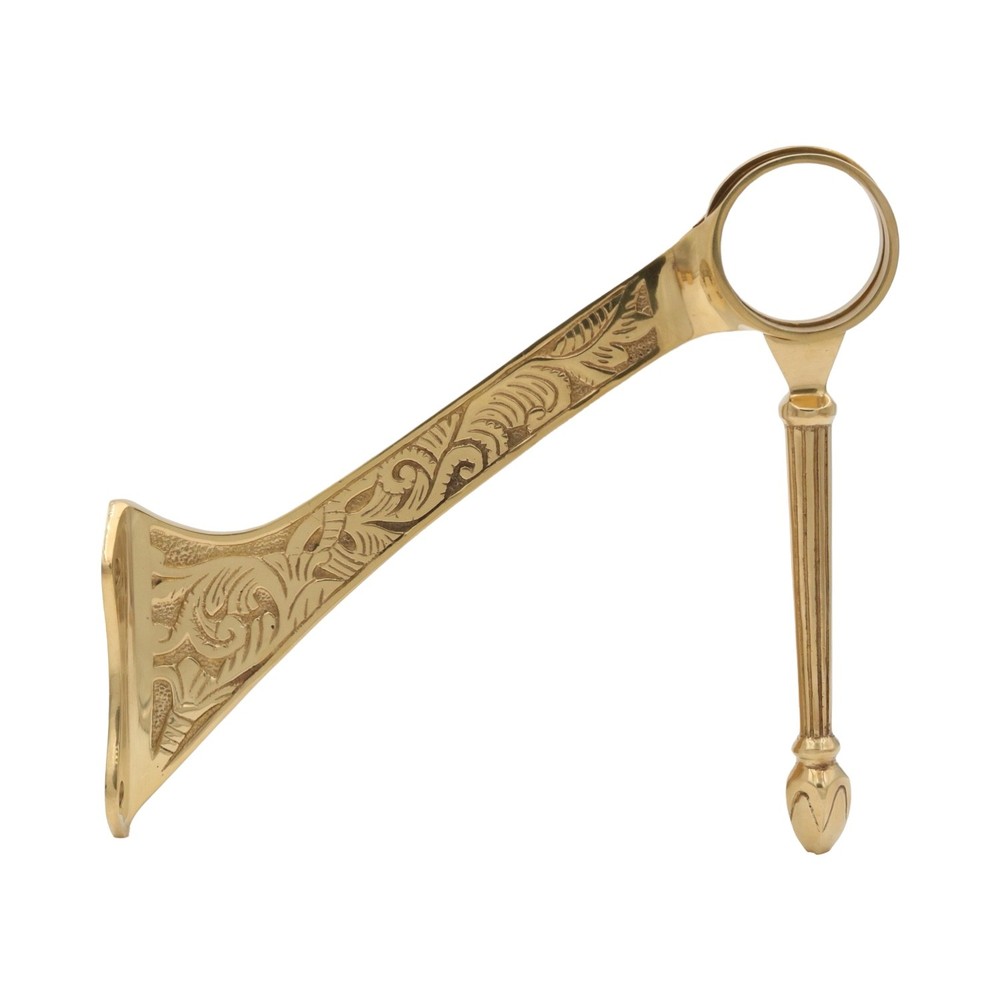 Swing Arm Cast Solid Brass Bar Foot Rail 2 inches