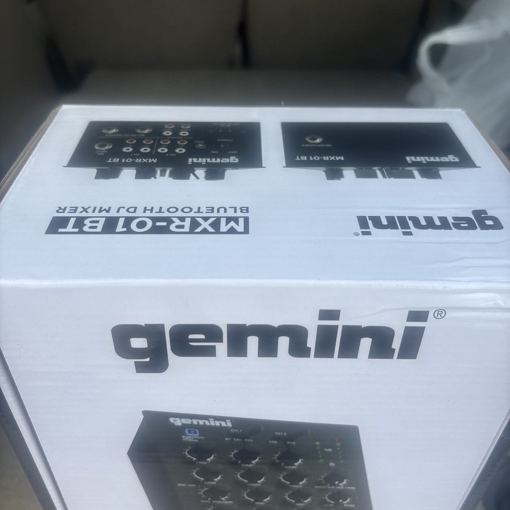 Gemini MXR-01BT 2 Channel Professional DJ Mixer With Bluetooth Input