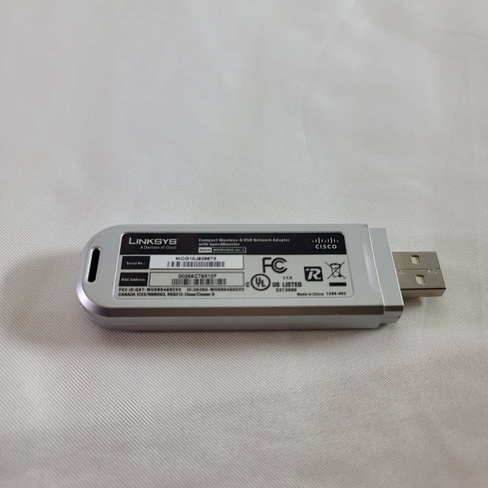 CISCO LINKSYS WIRELESS USB NETWORK ADAPTER WITH SPEEDBOOSTER!