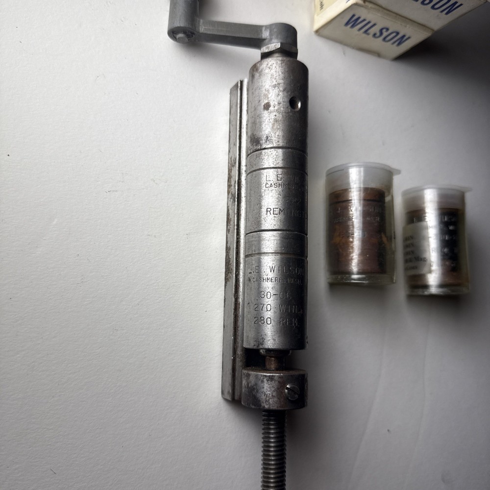 L E Wilson Case Trimmer with shell holders