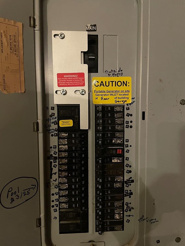 Generator Interlock Kit for GE Electrical Vertical Main Breaker 150A/ 200A Panel