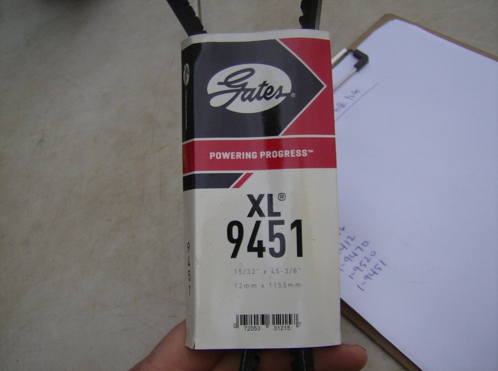 GATES XL 9451 DRIVE BELT