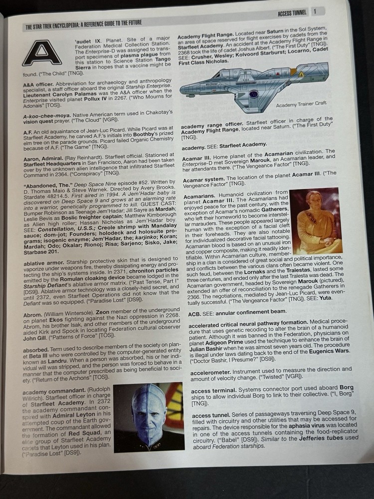 STAR TREK ENCYCLOPEDIA *A Reference Guide To The Future Updated & Expanded 1994
