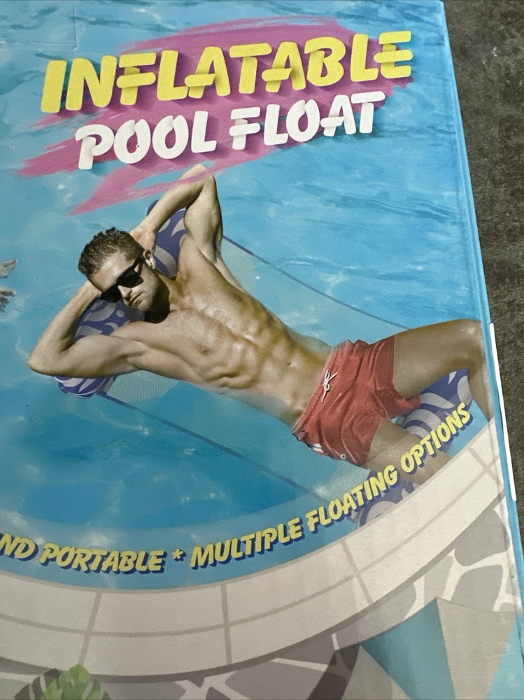 2 UNITS- INFLATABLE POOL FLOAT. Easy Use. Portable. Multiple Floating OPTI