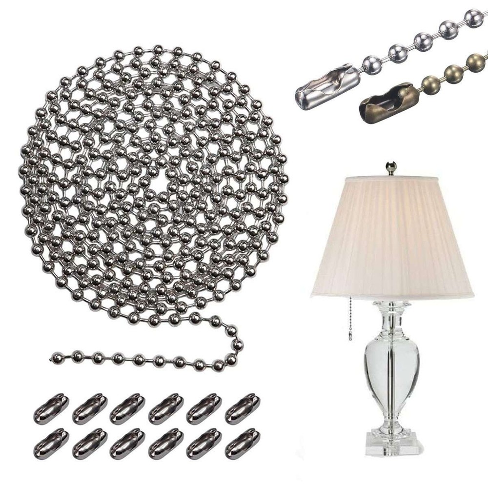 10ft Beaded Pull Chain Ceiling Fan Beaded Pull Chain Extension with Connector