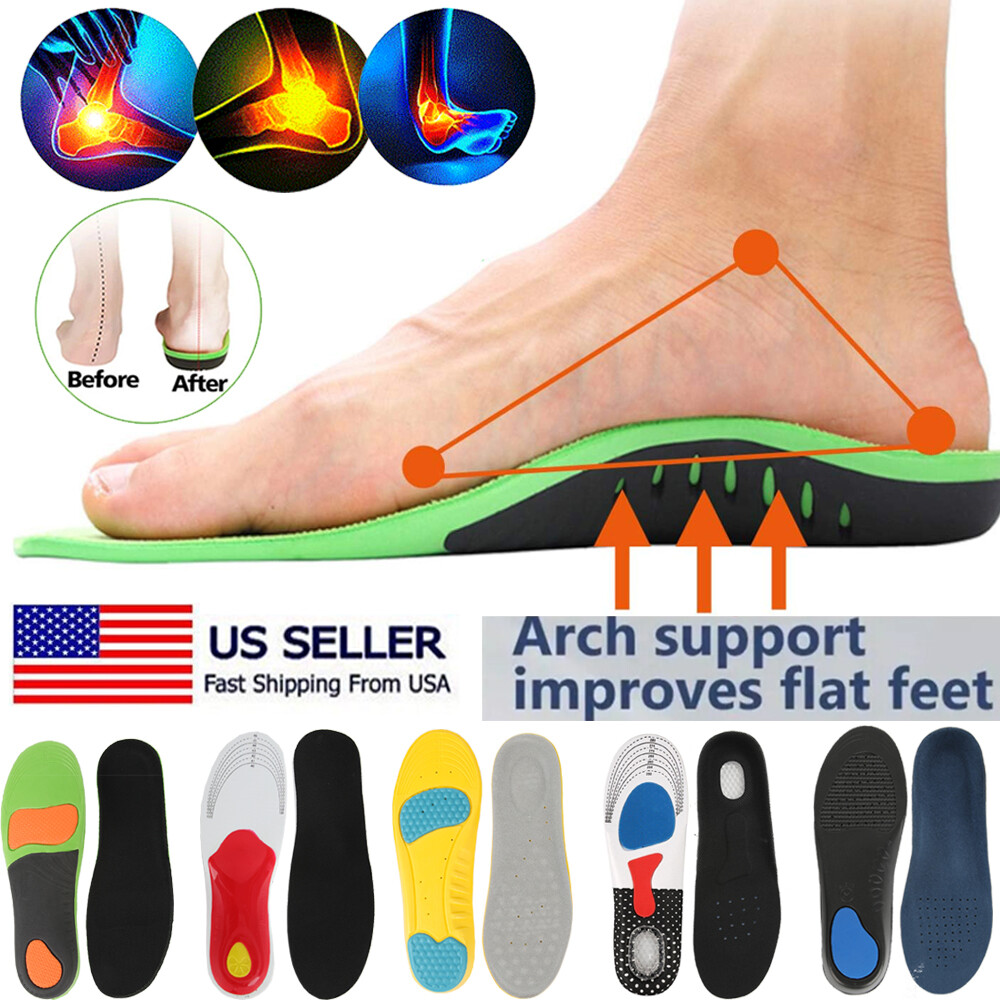 Orthotic Insoles Shoe Inserts Pad Heavy Duty Arch Support Replacement Inner Sole