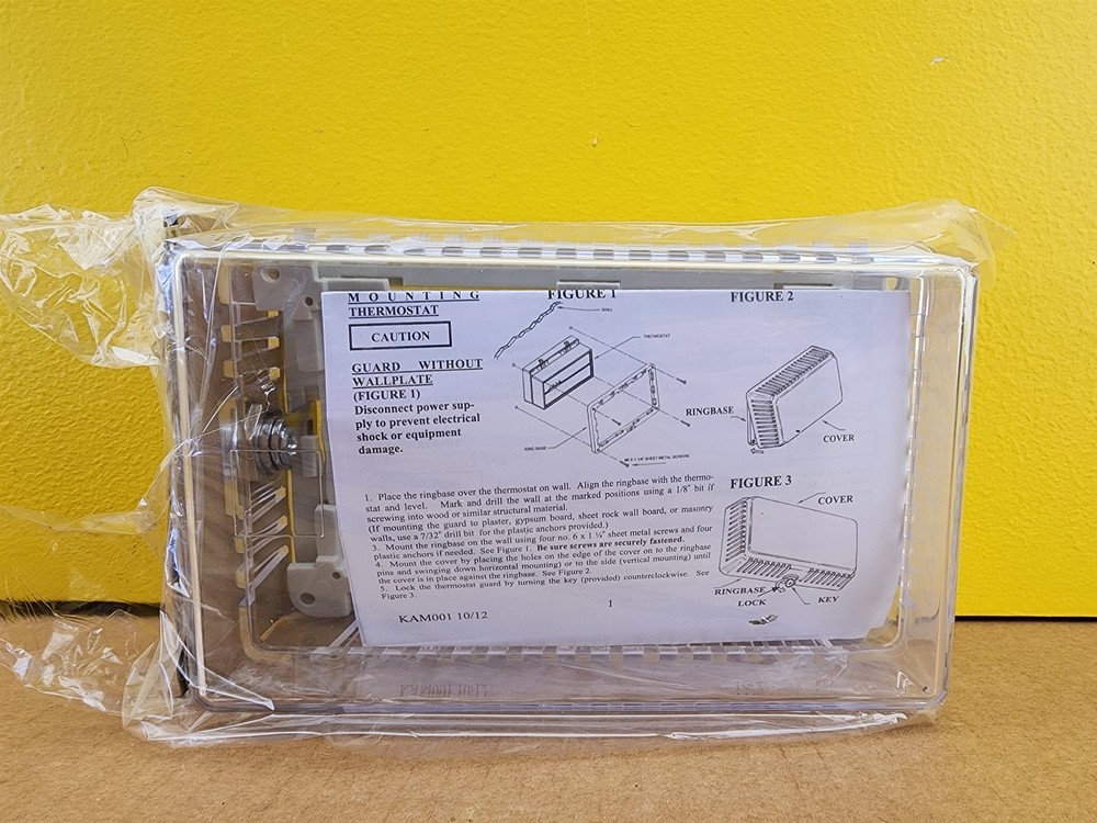 NEW Grainger 2E379A Plastic Locking Thermostat Guard (2/pk)